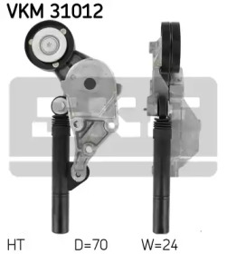 Поликлиновойремень / комплект SKF для VW BORA Variant (1J6) 1.9 TDI